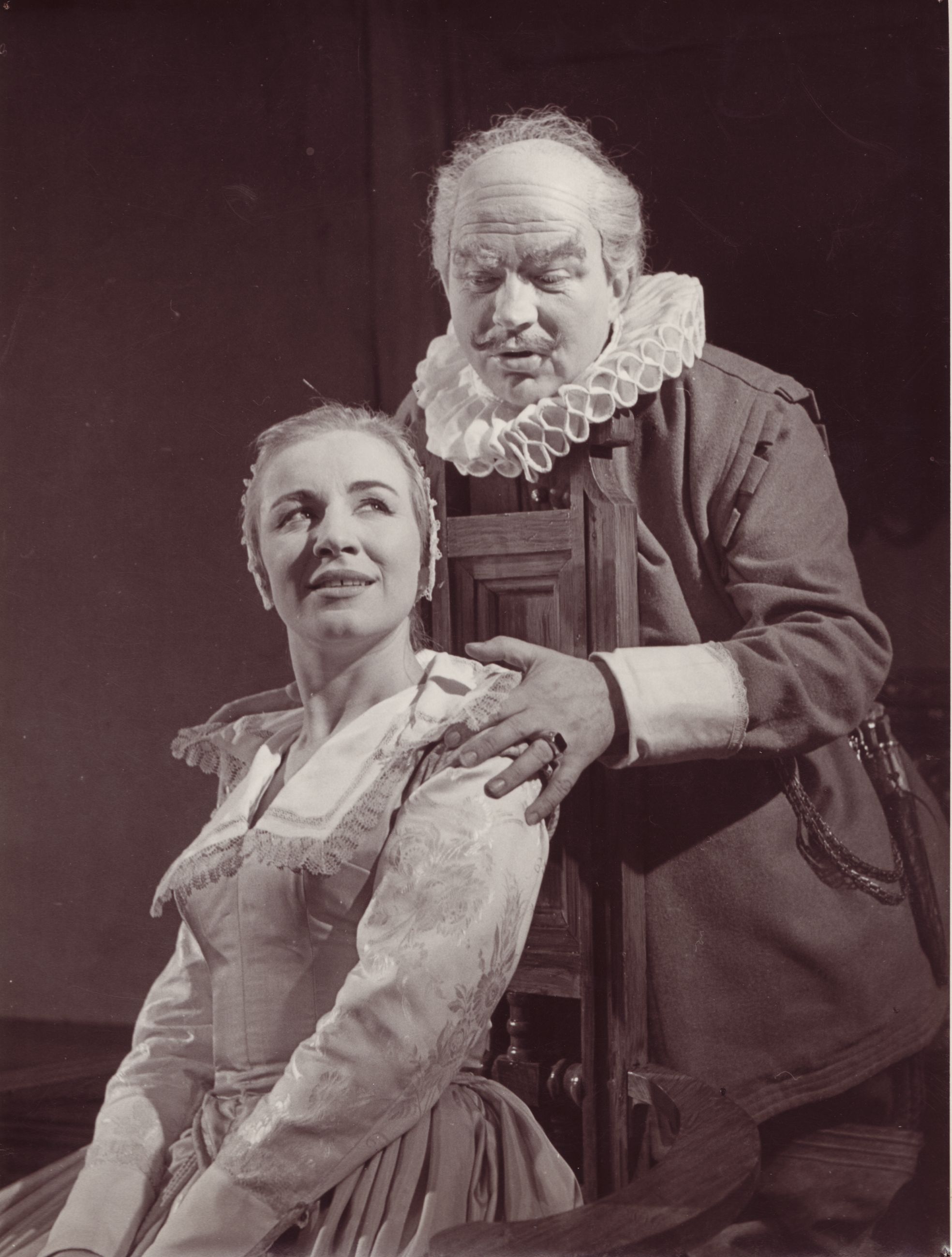William Shakespeare: Veselé panie z Windsoru, 8. 2. 1958 / réžia Karol L. Zachar / Mária Kráľovičová (Pani Fordová), Viliam Záborský