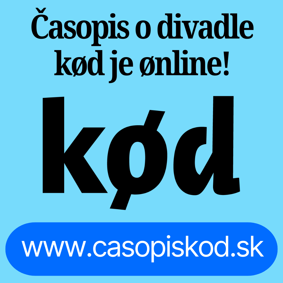 e-časopis kod - konkrétne o divadle