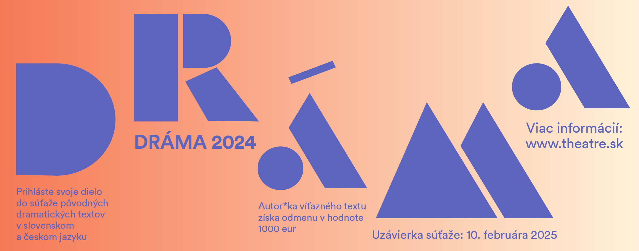 DRÁMA 2024 - prihláška a štatút