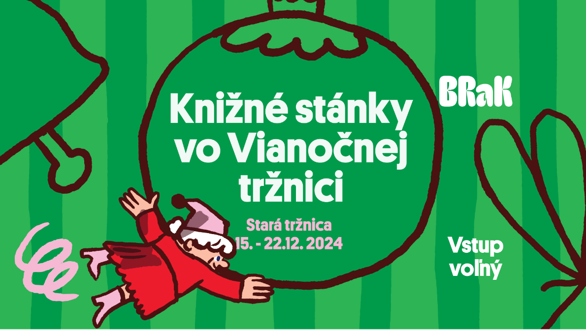 Knižné stánky vo Vianočnej tržnici