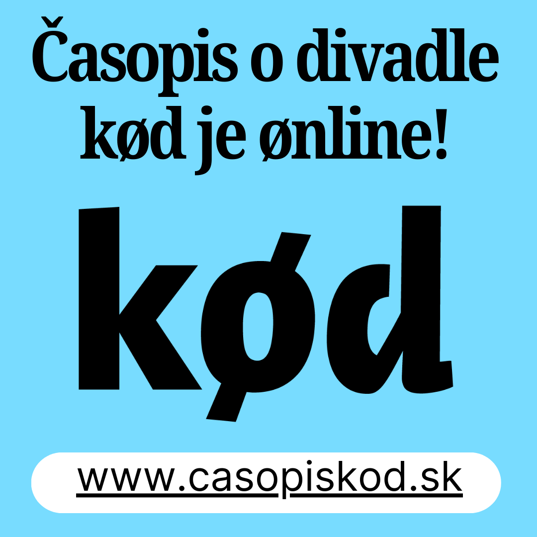 e-časopis kod - konkrétne o divadle